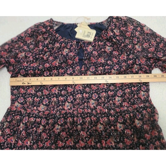 Faherty Silk Stargaze Floral Bloom Dress NWT - Picture 10 of 14